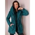 Daunenjacke CREATION L PREMIUM Gr. 36, blau (petrol) Damen Jacken