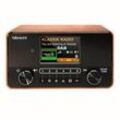 Albrecht DR 866 Tischradio DAB+, FM AUX, Bluetooth®, DAB+, UKW Fühlbare Tasten, Sprachausgabe, Weckfunktion Walnuss