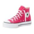 Sneaker CONVERSE "CHUCK TAYLOR ALL STAR LIFT PLATFORM" Gr. 36, pink (cerise pink/white/black) Schuhe