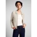 Cardigan STREET ONE Gr. 46, beige (smooth sand beige) Damen Strickjacken mit Elastikbund