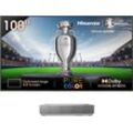 HISENSE Laser-TV "Hisense 100L5HD Daylight Screen (100 Zoll) Laser TV Projektor" Beamer 4K, HDR, Game Mode, Dolby Atmos silberfarben (silber)