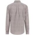 Langarmhemd FYNCH-HATTON, Herren, Gr. L, N-Gr, braun (hazel), Web, Obermaterial: 100% Baumwolle, bedruckt, casual, regular fit taillenbedeckt, Hemden, mit Logostickerei und All-Over Print