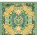 Vliestapete VERSACE "Wallpaper Versace 5 Design", blau (blau goldfarben grün), B:0,7m H:0,01m L:10,05m, Vlies, Vinyl, Tapeten, Dschungel auffallende Fliesen-Tapete Tapeten Wohnzimmer Schlafzimmer