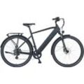 E-Bike PROPHETE "Entdecker 2.8" Gr. 54, schwarz (schwarz matt), E-Bikes, 54cm, 28 Zoll (71,12cm), Pedelec, Elektrofahrrad für Herren