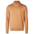 Daniel Hechter Turtle-Neck-Pullover Herren, camel