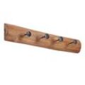 riess-ambiente Wandgarderobe HEMINGWAY - massiv 50cm natur aus recyceltem Teakholz