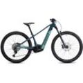 E-Bike GHOST "E-Teru B Pro" Gr. 38, grün (dunkelblau, hellmint), E-Bikes, 38cm, 27,5 Zoll (69,85cm), Pedelec, Elektrofahrrad für Damen u. Herren, MTB