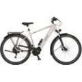 E-Bike FISCHER FAHRRAD "VIATOR 7.0i Herren 55" E-Bikes Gr. 55cm, 28 Zoll (71,12cm), grau (zementgreige) Pedelec, Elektrofahrrad für Damen u. Herren