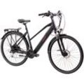 E-Bike TRETWERK "Seville 5.0" E-Bikes Gr. 50cm, 28 Zoll (71,12cm), schwarz Pedelec, Elektrofahrrad für Damen u. Herren