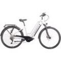 E-Bike SAXONETTE "Quantum Sport" E-Bikes Gr. 45cm, 28 Zoll (71,12cm), silberfarben Pedelec, Elektrofahrrad für Damen u. Herren