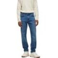 Regular-fit-Jeans BOSS ORANGE "Re.Maine BC-C" Gr. 30, Länge 34, blau (medium blau), Herren, Denim/Jeans, Obermaterial: 98% Baumwolle, 2% Elasthan, Jeans, in 5-Pocket-Form