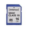 Intenso Speicherkarte SDHC-Card Class 10 16 GB