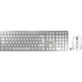 CHERRY DW 9100 SLIM Tastatur-Maus-Set kabellos silber, weiß