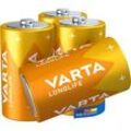 4 VARTA Batterien LONGLIFE Mono D 1,5 V