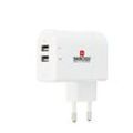 SKROSS Euro USB Charger 2-Port Ladeadapter weiß, 17 Watt