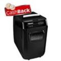 AKTION: Fellowes AutoMax 200M Aktenvernichter mit Partikelschnitt P-5, 2 x 14 mm, bis 180 Blatt, schwarz mit CashBack