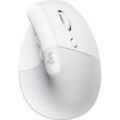 Logitech Lift for Mac Maus ergonomisch kabellos weiß