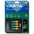 VARTA LCD ULTRA FAST CHARGER+ Akku-Schnellladegerät inkl. Akkus