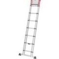 Hailo Teleskopleiter FLEXLINE alu 11 Sprossen, H: 322,0 cm