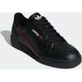 Sneaker ADIDAS ORIGINALS "CONTINENTAL 80" Gr. 37, bunt (core schwarz, scarlet, collegiate navy), Leder, Synthetik, Schuhe