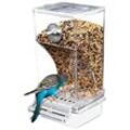 Automatischer Vogelfutterspender, spritzwassergeschützter Vogelfutterspender, Vogelkäfig-Zubehör, Futterbehälter für Sittiche, Kanarienvögel,