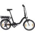 E-Bike ALLEGRO "Compact SUV 7 374" Gr. 42, schwarz, E-Bikes, 42cm, 20 Zoll (50,80cm), Pedelec, Elektrofahrrad für Damen u. Herren