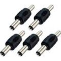 Dc 5,5 mm x 2,1 mm Netzteil, dc Barrel Power 2,1 mm x 5,5 mm Stecker auf Stecker, für CCTV-Kamera, LED-Licht, Mini-Lüfter (5 Stück/Stecker)