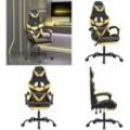 Vidaxl - Gaming-Stuhl mit Fußstütze Drehbar Schwarz & Golden Kunstleder - Gaming-Stuhl - Gaming-Stühle - Home & Living - Gold