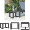 Garten-Beistelltisch Grau 40x38x28,5 cm Massivholz Kiefer - Gartentische - Grau - The Living Store