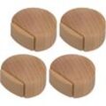 Türstopper zum Kleben – Türstopper aus Holz für Böden und Parkett – Türstopper zum Kleben – Dezenter und eleganter Türstopper – 4er-Set (Buche)