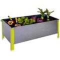 Simonrack Hochbeet SIMONGARDEN URBAN KID Metall silber, grün rechteckig 90,0 x 41,0 cm