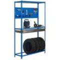 Simonrack Werkbank KIT SIMONRACING BOX PLUS 3/400 blau, verzinkt 1 Schublade 100,0 x 40,0 x 200,0 cm