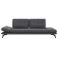 3-Sitzer FLEXLUX "Tropea Funktionssofa, Designsofa, Relaxfunktion, TV-Couch", grau (dervit grau), B:252cm H:90cm T:145cm, 100% Polyester, Sofas, mit Armteilverstellung sowie Sitztiefenverstellung, Breite 252 cm