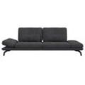 3-Sitzer FLEXLUX "Tropea Funktionssofa, Designsofa, Relaxfunktion, TV-Couch", grau (anthrazit grau), B:252cm H:90cm T:145cm, 100% Polyester, Sofas, mit Armteilverstellung sowie Sitztiefenverstellung, Breite 252 cm