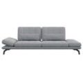 3-Sitzer FLEXLUX "Tropea Funktionssofa, Designsofa, Relaxfunktion, TV-Couch", grau (soft grau), B:252cm H:90cm T:145cm, Sofas, mit Armteilverstellung sowie Sitztiefenverstellung, Breite 252 cm