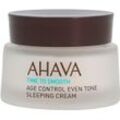 Nachtcreme AHAVA "Time To Smooth Age Control Even Tone Sleeping Cream", transparent, Hautpflegemittel, 50 ml