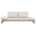 3-Sitzer FLEXLUX "Tropea Funktionssofa, Designsofa, Relaxfunktion, TV-Couch", beige (vanilla cream), B:252cm H:90cm T:145cm, 100% Polyester, Sofas, mit Armteilverstellung sowie Sitztiefenverstellung, Breite 252 cm