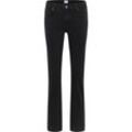 Straight-Jeans MUSTANG "Style Crosby Relaxed Straight" Gr. 28, Länge 34, schwarz (940 schwarz) Damen Jeans