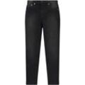 5-Pocket-Jeans LEVI'S KIDS, Mädchen, Gr. 8 (128), N-Gr, schwarz (aj), Denim/Jeans, Obermaterial: 71% Baumwolle, 25% Polyester, 3% Viskose, 1% Elasthan, casual, lang, Jeans, im Mom-Fit, for Girls