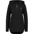 Kapuzensweatshirt ALIFE & KICKIN "Damen MaraAK N" Gr. L, schwarz (moonless) Damen Sweatshirts Langer Hoodie Kapuzenpullover, Supersofter Pullover mit Kapuze