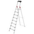 Hailo Haushaltsleiter L80 ComfortLine alu 8 Stufen, H: 255,0 cm