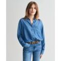 Relaxed Fit Indigo Bluse