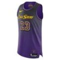 LeBron James Los Angeles Lakers 2024/25 City Edition Nike Dri-FIT ADV NBA Authentic Trikot (Herren) - Lila