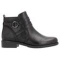 Stiefelette REMONTE Gr. 38, schwarz, Damen, Leder, Lederimitat, Schuhe, Businessschuh, Boots, Flats mit praktischem Innenreißverschluss, Topseller