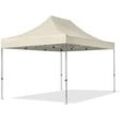 TOOLPORT 3x4,5m Aluminium Faltpavillon, ohne Seitenteile, creme - (600196)