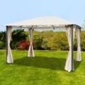 TOOLPORT Rendezvous 3x4 m Softtop Gartenpavillon, inkl. 4 Seitenteile, champagnerfarben - (300114)