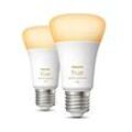 Philips Hue White Ambiance E27 Doppelpack 1100lm - Weiß