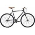 Singlespeed BIKESTAR Fahrräder Gr. 53cm, 28 Zoll (71,12cm), schwarz für Damen und Herren