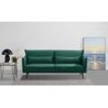 Schlafsofa INOSIGN "TULARE, 204 cm, klappbarer 3-Sitzer mit verstellbarer Rückenlehne", grün, B:204cm H:89cm T:87cm, 100% Polyester, Sofas, Schlaffunktion