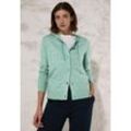 Cardigan CECIL Gr. L (42), iced salvia grün melange, Damen, Stoff, 33% Polyester, 31% Polyacryl, 24% Baumwolle, 12% Nylon, unifarben, Strickjacken, mit dekorativer Knopfleiste